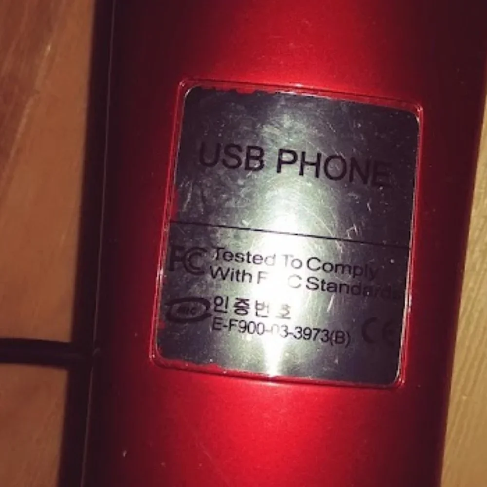 USB VOIP Retro Red Handset Phone Cell Accessories